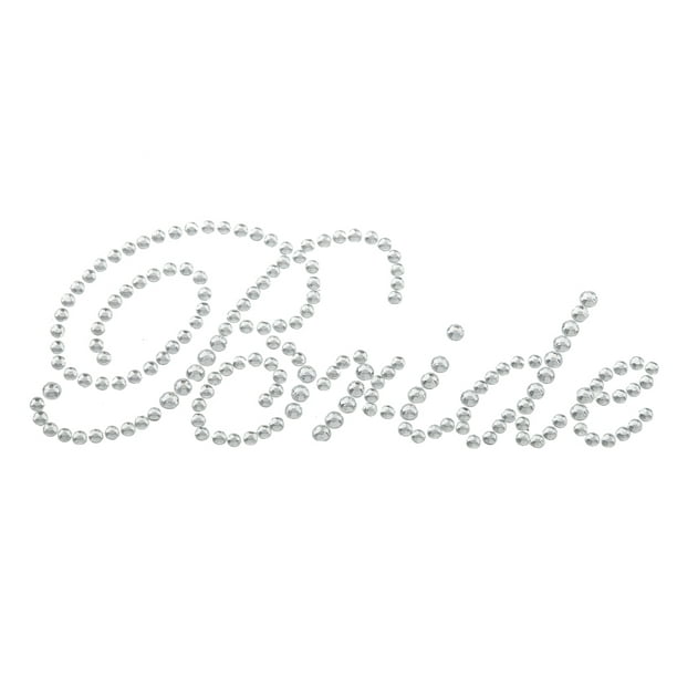 Diamante Bride Party Wedding Bridal Transfer Applique Dress Glass Sticker